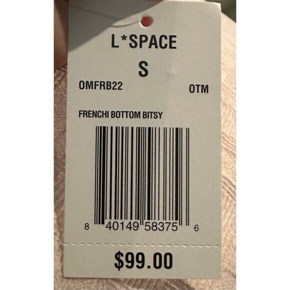 L Space NWT size S French swim bikini bottoms bitsy - Picture 6 of 7